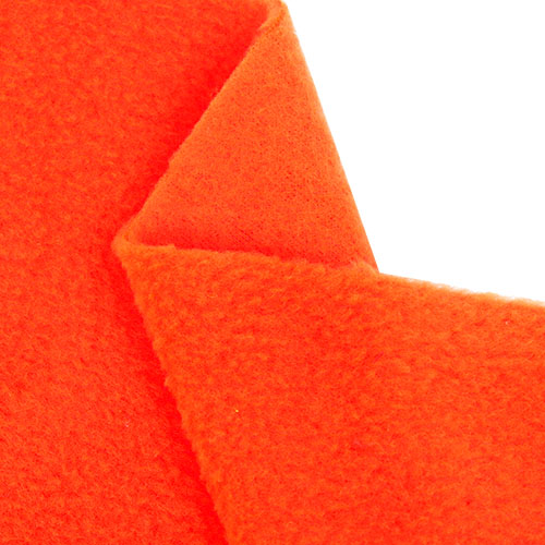 64976 Polar Fleece Fabric Hi-vis Fluro Orange