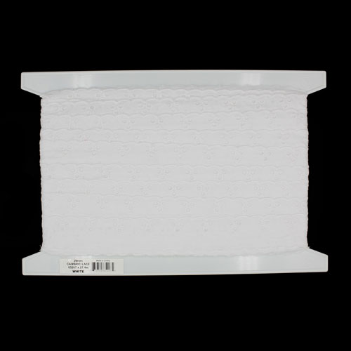 65207 Cambric Lace 30mm White