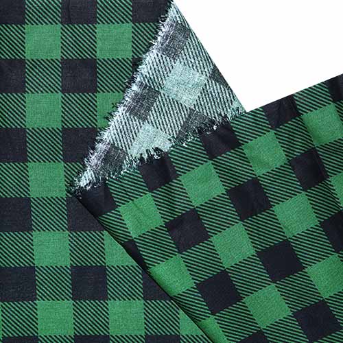 65476 Fab Cotton 112cm Checkered Green Black