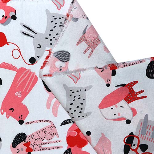 65489 Fab Cotton 112cm Cute Dogs