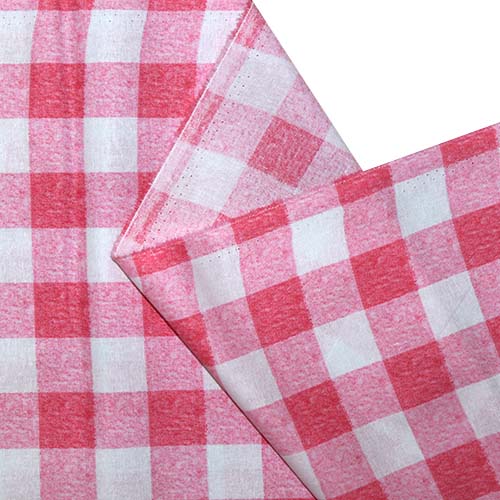 65499 Fab Cotton 112cm Checkered Pink White