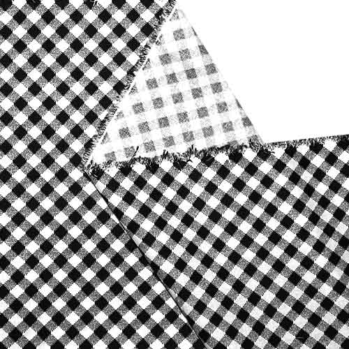 65505 Fab Cotton 112cm Checkered White Black