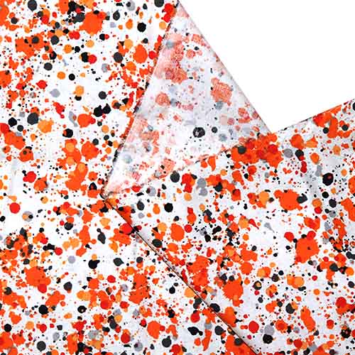 65507 Fab Cotton 112cm Orange Dots Abstract