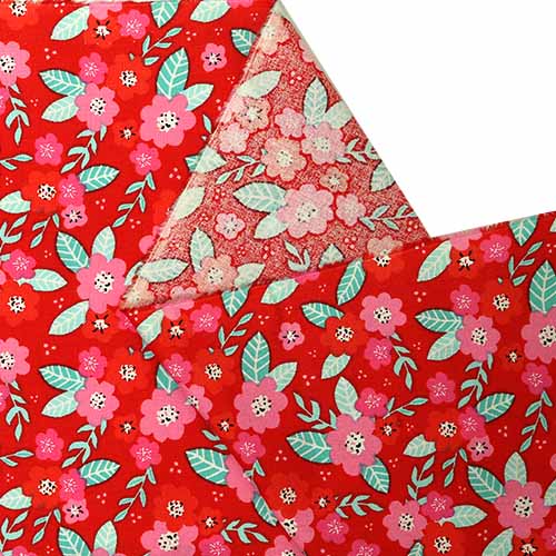 65524 Fab Cotton 112cm Red Flowers