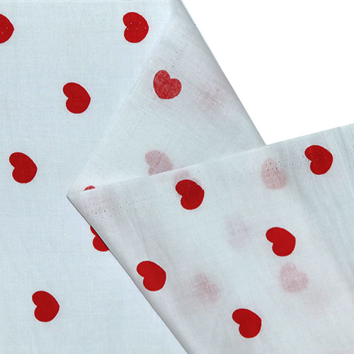 65526 Fab Cotton 112cm Red Hearts