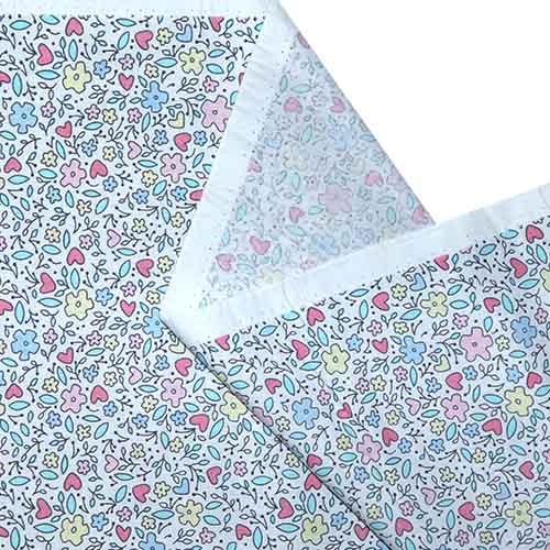 65574 Fab Cotton 112cm Hearts Flowers