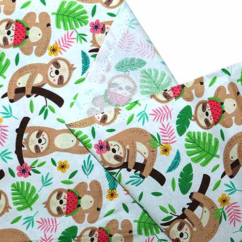 65581 Fab Cotton 112cm Cute Sloth