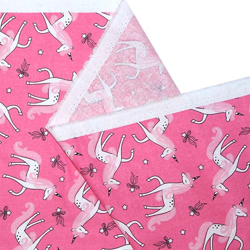 65585 Fab Cotton 112cm Pink Unicorn
