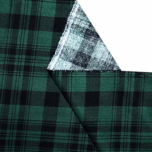 65591 Fab Cotton 112cm Checkered Green Black
