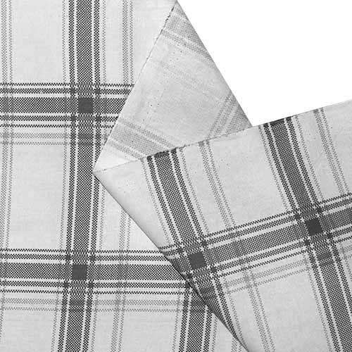 65592 Fab Cotton 112cm Checkered Grey White