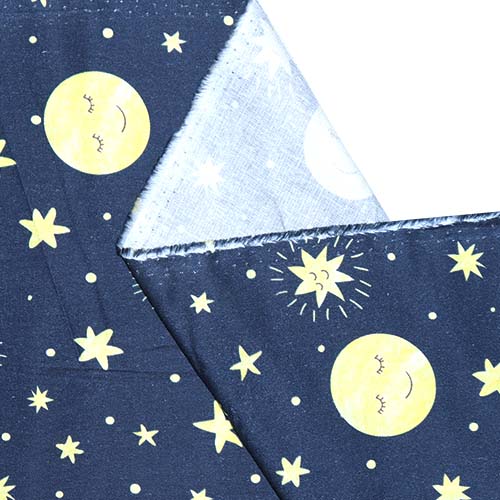 65608 Fab Cotton 112cm  Moon And Stars