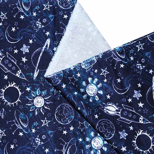 65609 Fab Cotton 112cm Spaceships Rockets