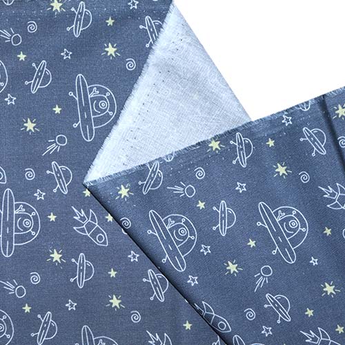 65610 Fab Cotton 112cm Spaceships Rockets