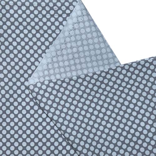 65657 Fab Cotton 112cm Grey Polka Dots