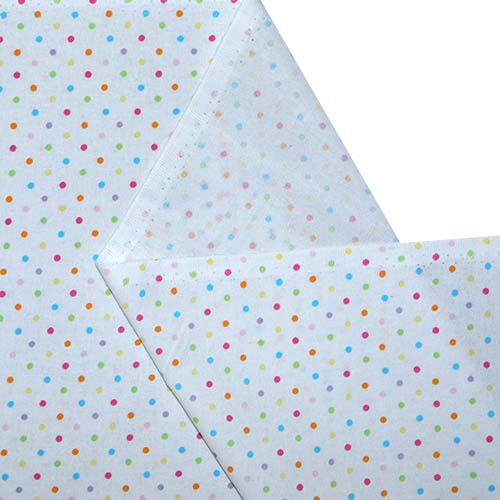 65659 Fab Cotton 112cm Rainbow Dots