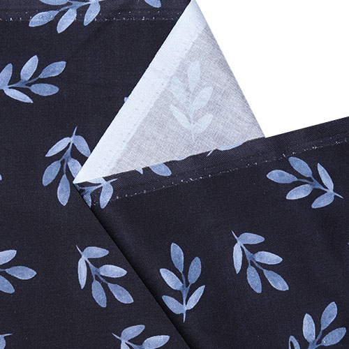 65665 Fab Cotton 112cm Blue Leaves 