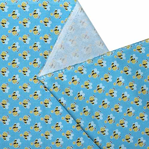 65676 Fab Cotton 112cm Yellow Bees