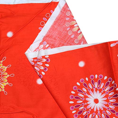 65690 Fab Cotton 150cm Orange Pattern