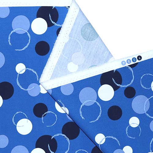 65693 Fab Cotton 150cm Circles Blue 