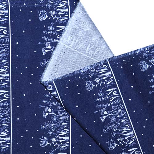 65697 Fab Cotton 112cm Flower Navy