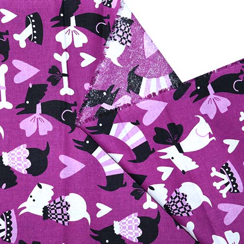 65726 Fab Cotton 112cm Dogs Love Bones