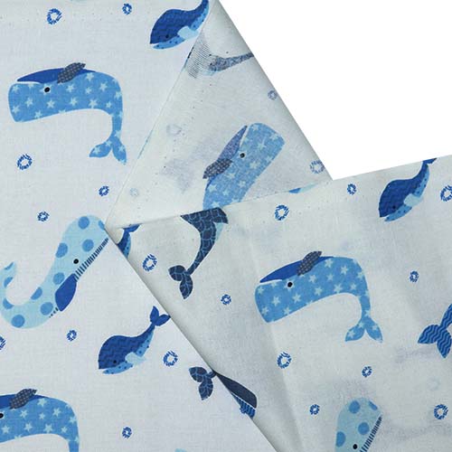 65732 Fab Cotton 112cm Cute Whales