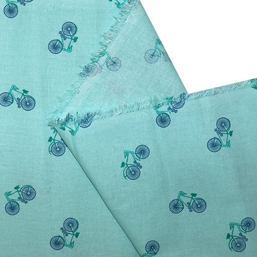 65737 Fab Cotton 112cm Bicycles Blue