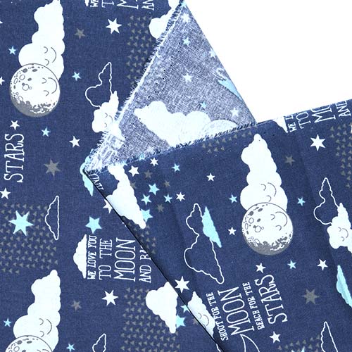 65748 Fab Cotton 112cm Moon And Stars