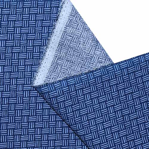 65763 Fab Cotton 141cm Straw Pattern Blue