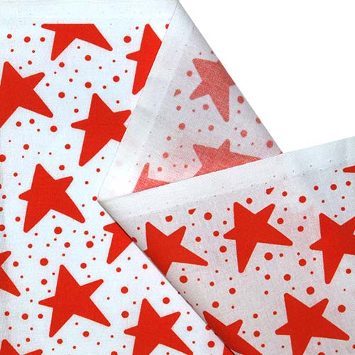 65787 Fab Cotton 112cm Orange Star