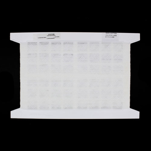 67175 Lace Cotton Leavers 16mm White