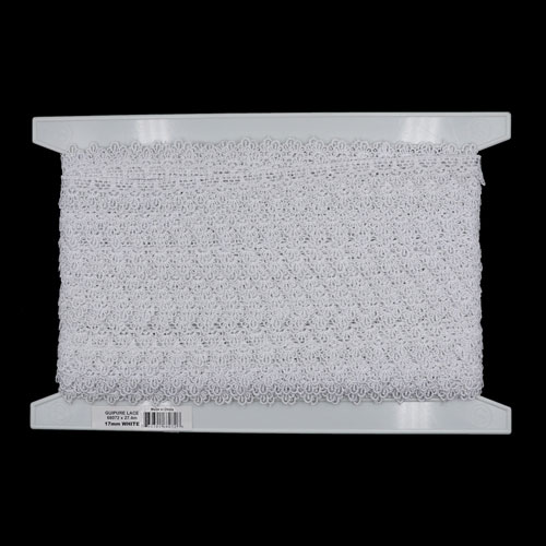 68072 Lace Guipure 17mm White