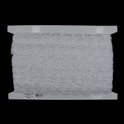 68077 Lace Guipure 27mm White