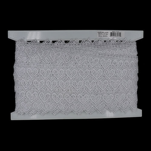 68079 Lace Guipure 35mm White