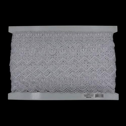68080 Lace Guipure 40mm White