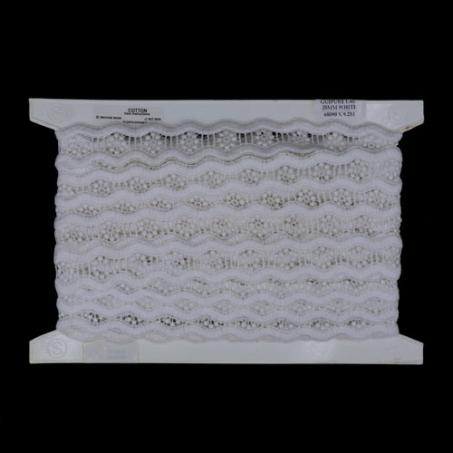 68090 Lace Guipure 35mm White