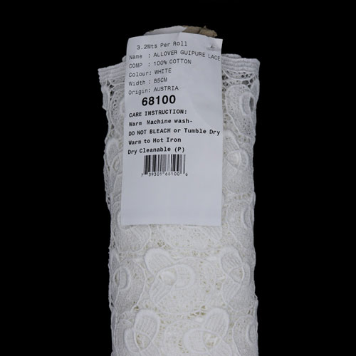 68100 Lace Guipure 85cm White