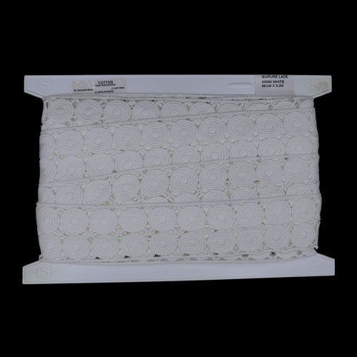 68109 Lace Guipure 55mm White