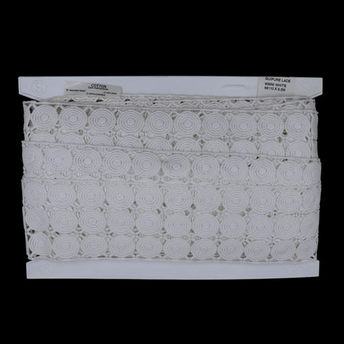 68110 Lace Guipure 90mm White