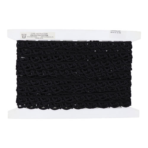 68147 Lace Guipure 20mm Black