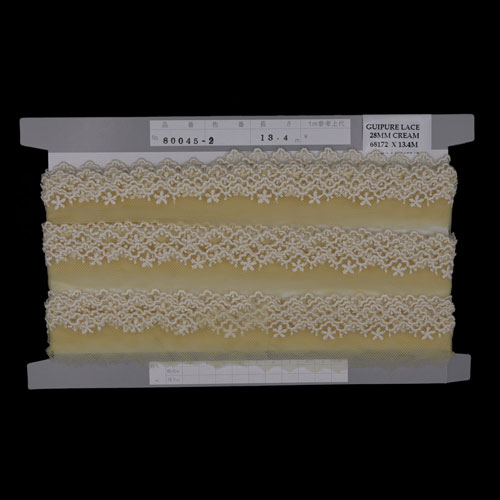 68172 Lace Guipure 28mm Cream