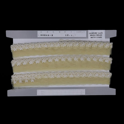 68173 Lace Guipure 28mm Cream