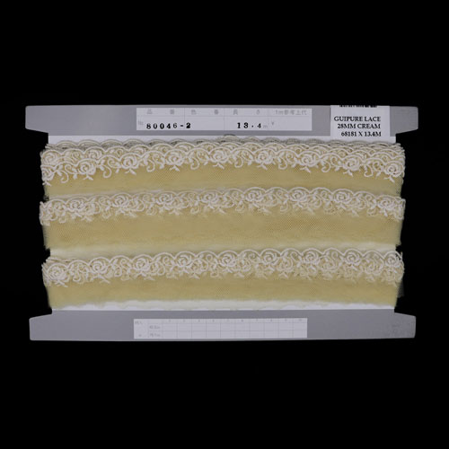 68181 Lace Guipure 28mm Cream