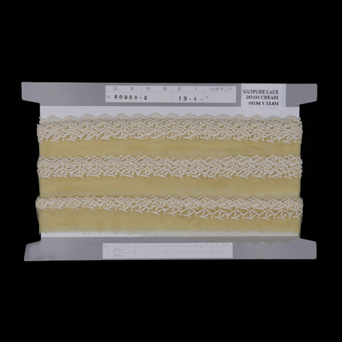 68184 Lace Guipure 28mm Cream