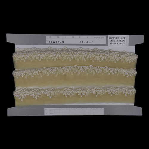 68189 Lace Guipure 28mm Cream