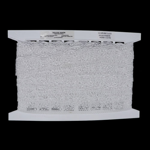 68204 Lace Guipure 35mm White