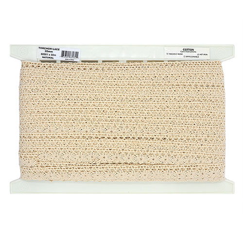 68981 Sullivans 20mm Torchon Lace - Natural 50mts