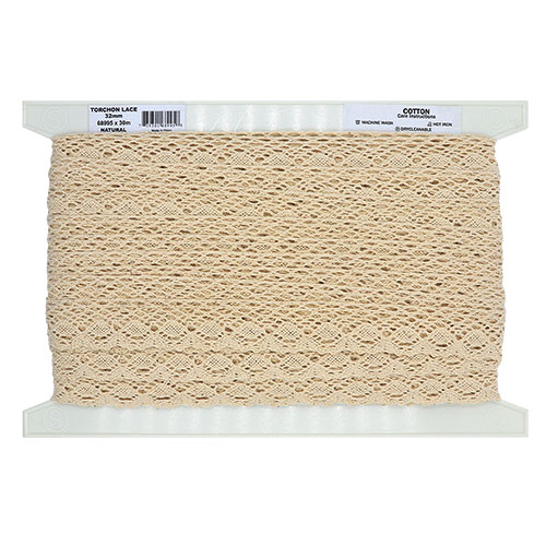 68995 Sullivans 32mm Torchon Lace - Natural 30mts