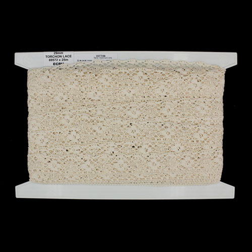 69572 Lace Torchon 29mm Ecru