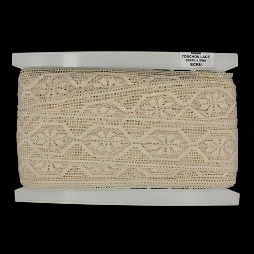 69576 Lace Torchon 68mm Ecru